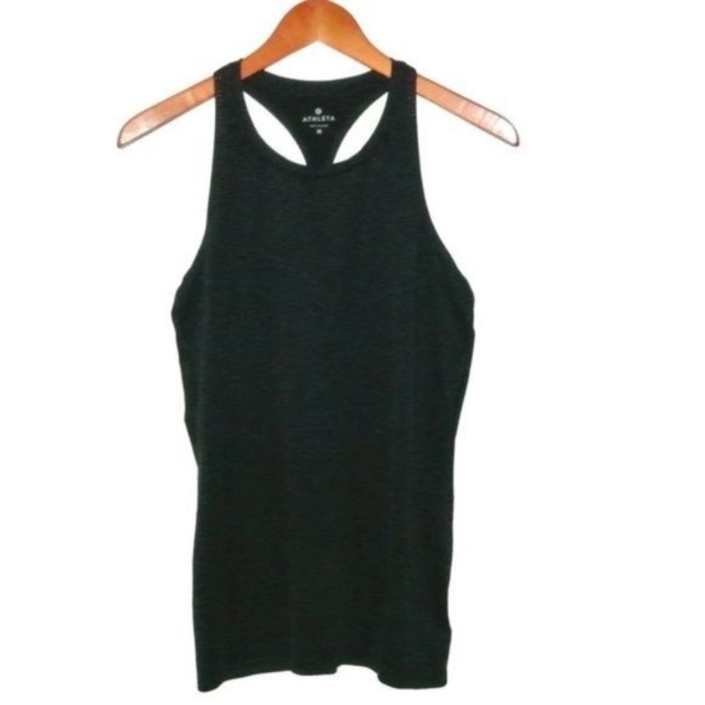 Athleta Shadow Striped High Neck Chi Tank M
